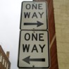 highlyeccentric: waltrot (Sign on Little Queen St - One Way both directions) highlyeccentric: Sign on Little Queen St - One Way both directions (waltrot)