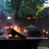 domtheknight: fire pit (a firepit outside at dusk) domtheknight: a firepit outside at dusk (fire pit)